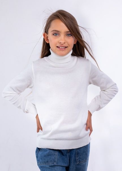 Водолазка унисексдля девочкидля мальчика Top Hat р.122 молочный 20057 