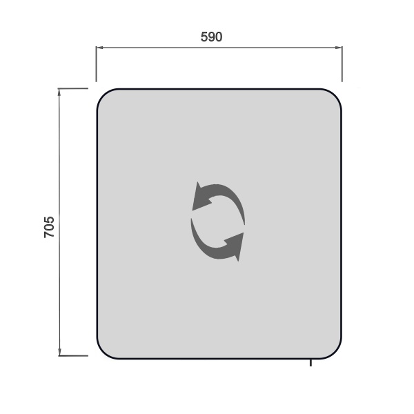 Зеркальный шкаф Мойдодыр Сорренто 60х70 