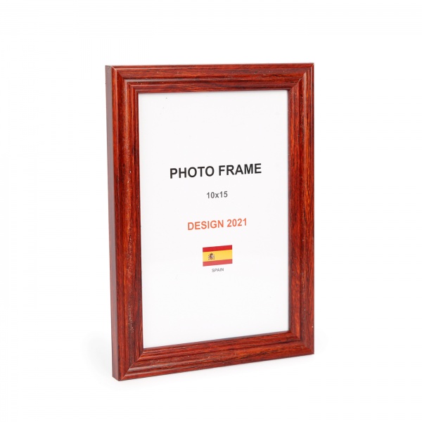 Рамка для фото 1 фото 10x15 см красное дерево 