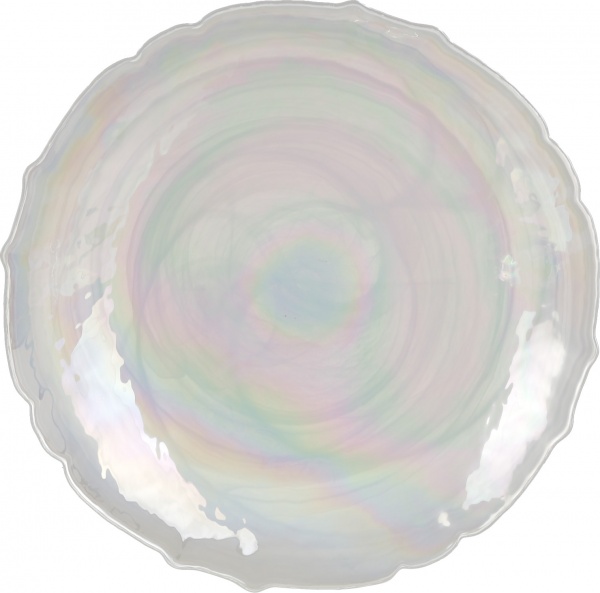 Блюдо глибоке Icequeen 40 см блискучий ірис Dekor Cam 