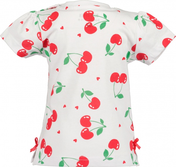 Футболка для дівчаток Blue Seven бавовна 100% Вишенька р.80 білий 901117 X * 98 