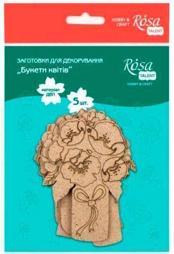 Набір заготовок Букети квітів 5 шт. Rosa Talent 