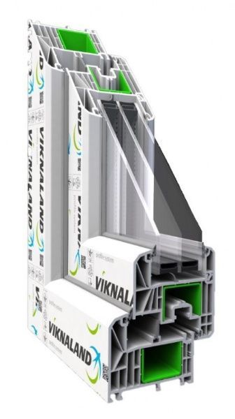 Окно поворотно-откидное VIKNALAND В 70 1200x1400 мм правое 5 камер