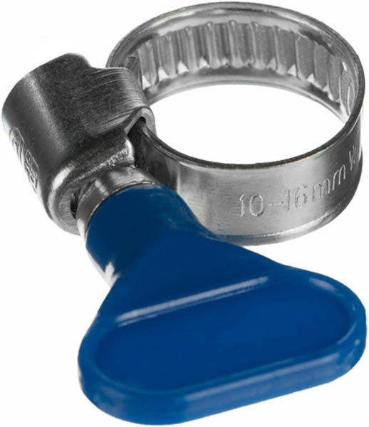 Хомут червячный бабочка 10-16 мм