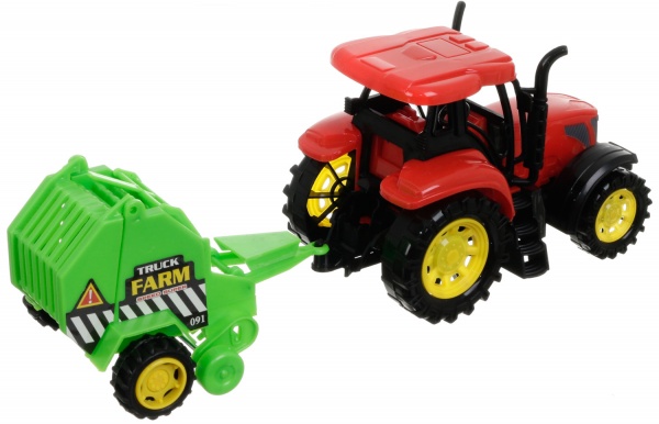 Ігровий набір Shantou 3 шт. фермерські трактори з причепами та фігурками JY238854