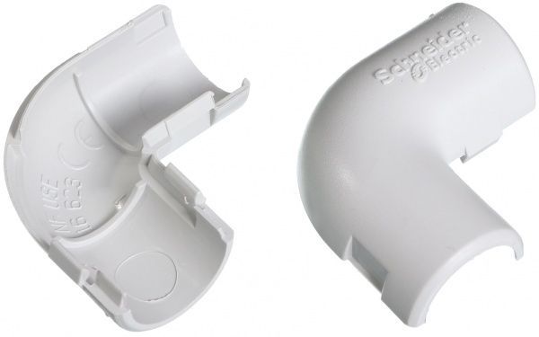 Соединитель угловой для труб Schneider Electric RAL 7035 d16 мм 