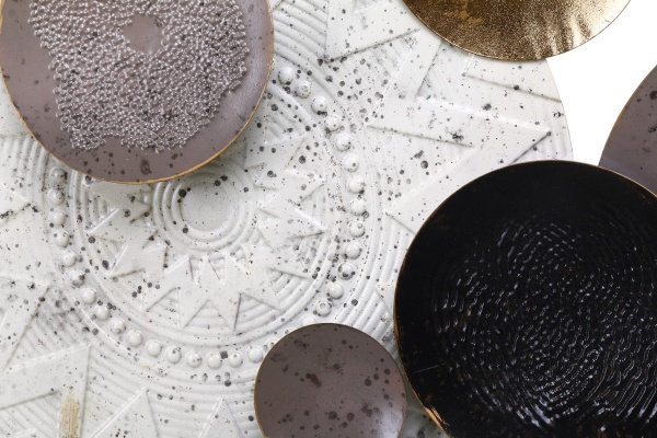 Декор настенный Ява 59,7x133,4 см серый с золотым 