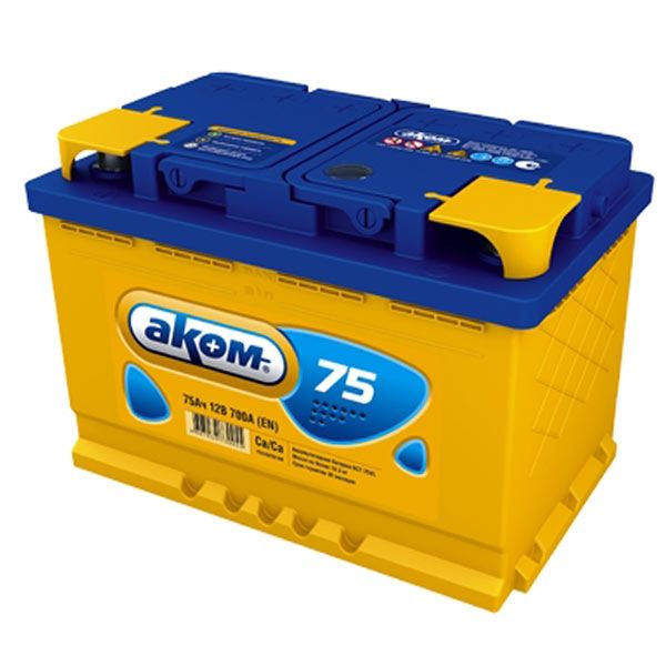 Аккумулятор Аком 75 Ач 700 А Снг