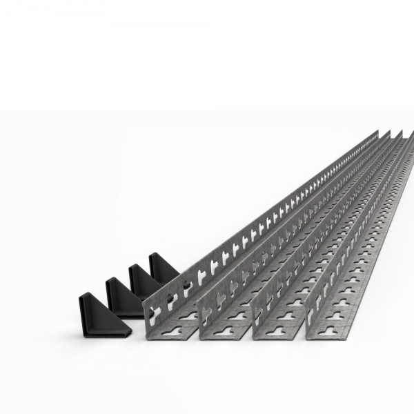 Стеллаж металлический Меткас сталь 2160x1600x500 мм полка 5 шт. ДСП цинк 