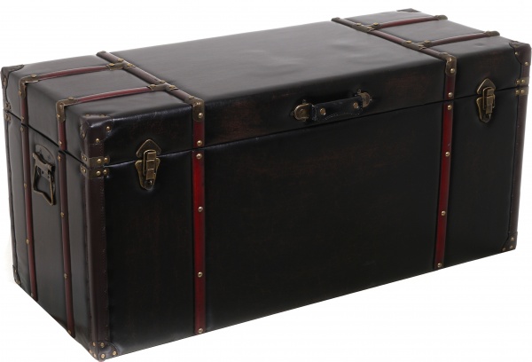 Сундук-пуф CHESTERFIELDS L 102x41.5x46.5 см темно-коричневый 