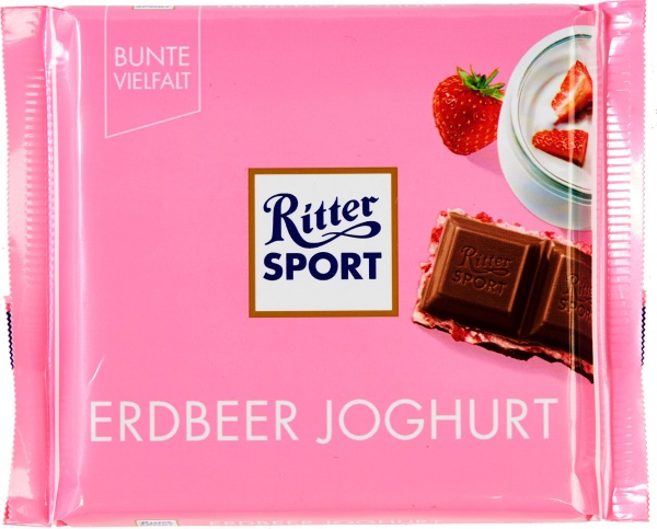 Молочний шоколад Ritter Sport Erdbeer Joghurt 100 г