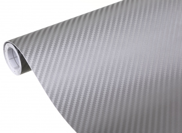 Пленка самоклеющаяся защитная серый карбон 0,9x2 м
