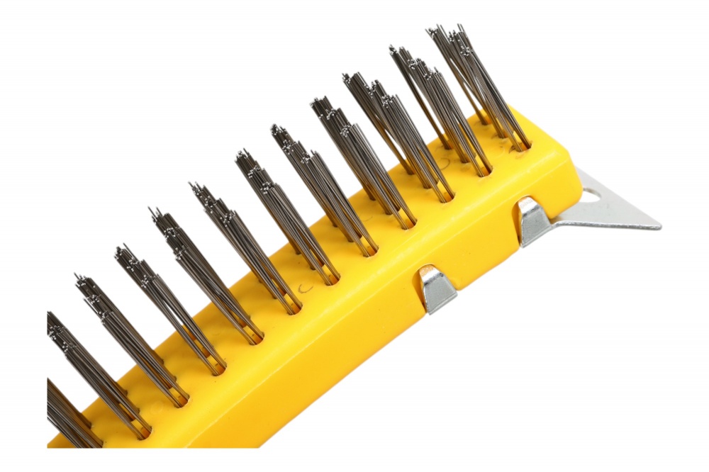 Щетка по металлу Compass со скребком 3 ряда HH-CP-3SS