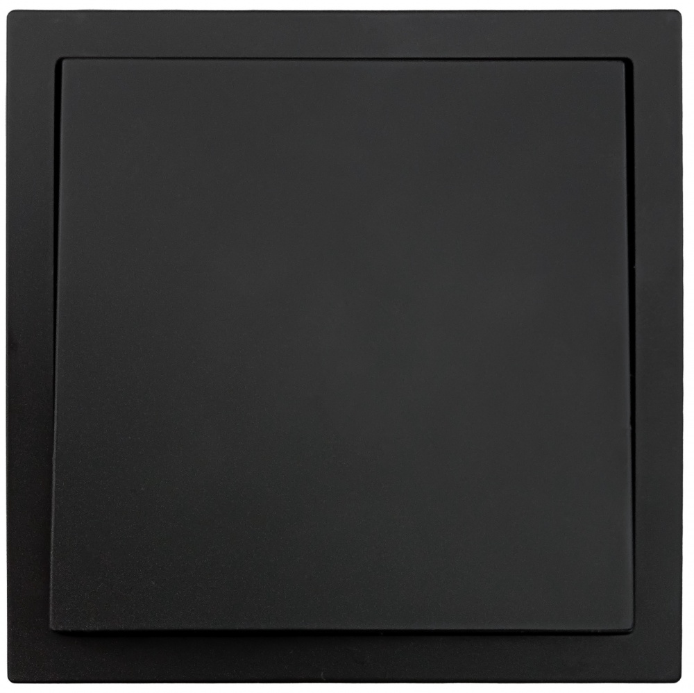 Механизм выключателя одноклавишный HausMark Juna без подсветки черный