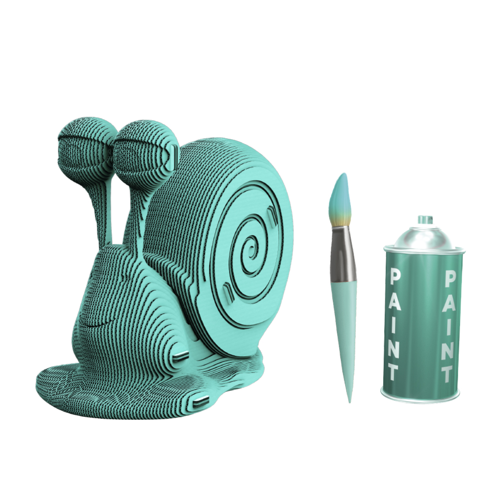 Конструктор картонный Cartonic 3D Puzzle SNAIL CARTSNAIL