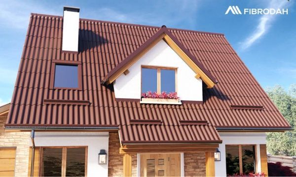 Лист волокнистоцементний IFCEM FIBRODAH Classic 1750х1130 мм коричневий