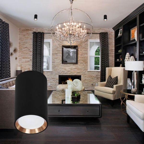 Светильник точечный LightMaster MLT101 50 Вт GU10 черный/золото 