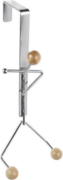 Крючок Lemax хром / дерево одинарный 230х100 мм