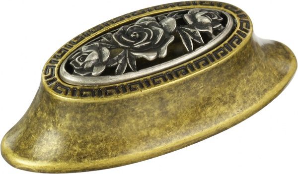 Меблева ручка DR 65 G19/BAI 64 мм темне срібло DC