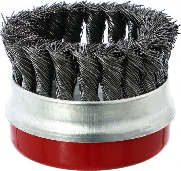 Щітка торцева з бандажем із плетеного дроту 75 мм FIT 39507