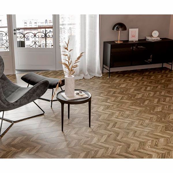 Плитка Golden Tile Wood Chevron left коричневий 9L7180 15x90 