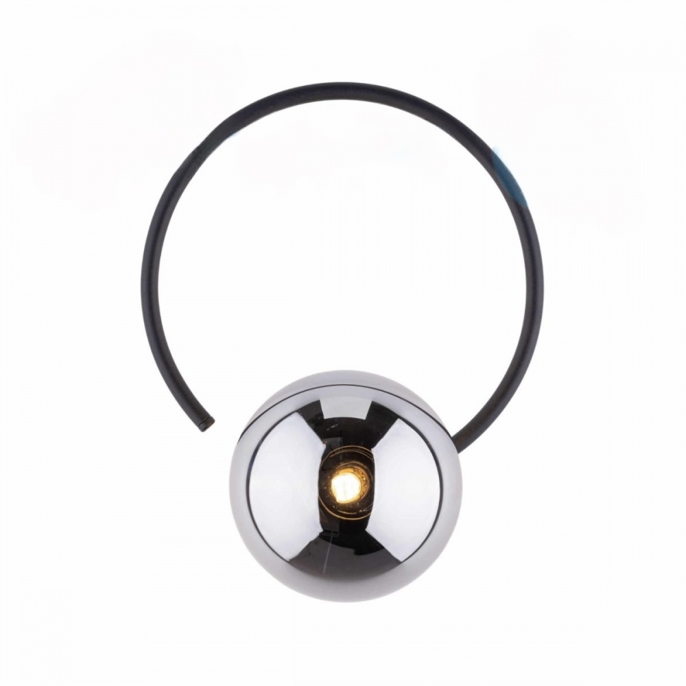 Бра TK Lighting Anabelle 1xG9 черный/дымчатый прозрачный 5256