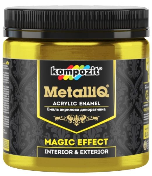 Эмаль акриловая MetalliQ Kompozit красное золото 0,43 л