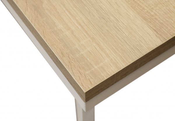 Стол Лугалпроф Мираж белый/дуб сонома 