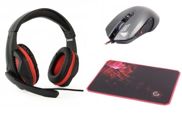 Комплект Gembird навушники + миша + килимок HMPS-03005PROL 