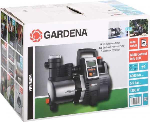 Насос напірний Gardena 6000/6E LCD Inox 1760-20 