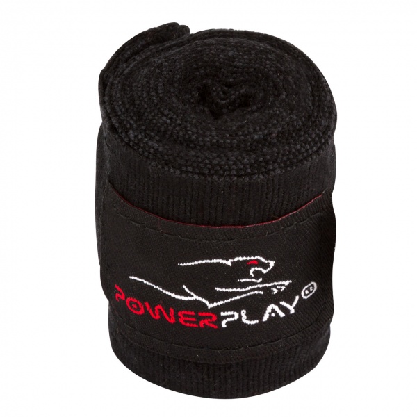 Боксерские бинты PowerPlay 3 м черный PP_3046_3m_Black