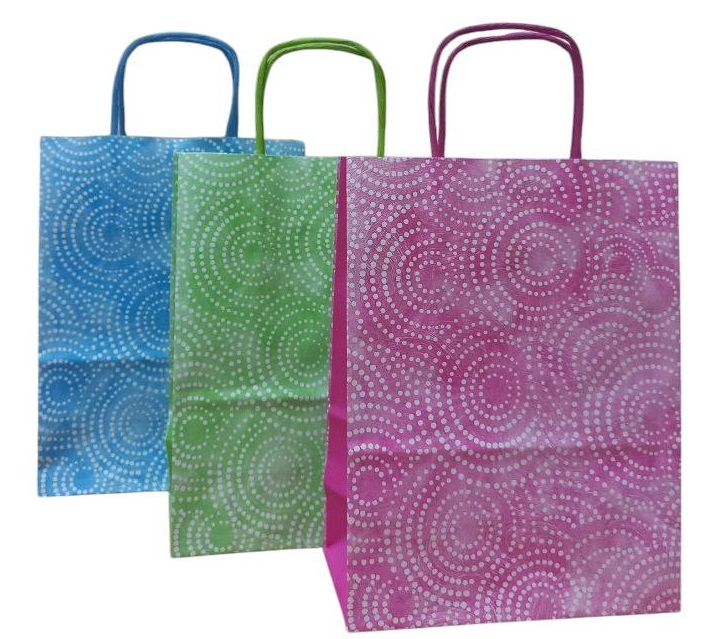 Пакет бумажный крафтовый 34x12x26 см Happycom International