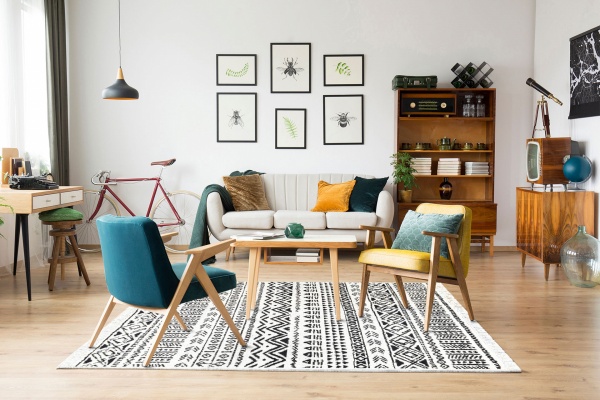 Килим Ekohali Arya AR 03 Black 120x180 см двосторонній 