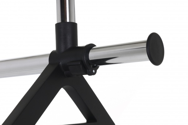 Держатель для одежды PROзапас 950х1340х430х1100 (1840) мм одинарный передвижной с нижней полкой черный