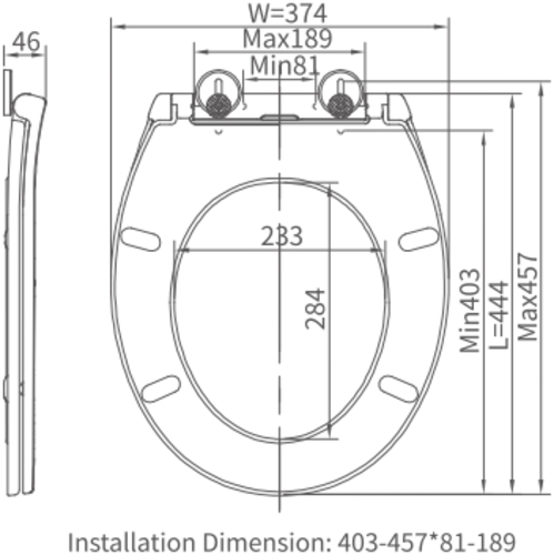 Сидіння для унітаза EGO RPO-04 преміум поліпропіленове