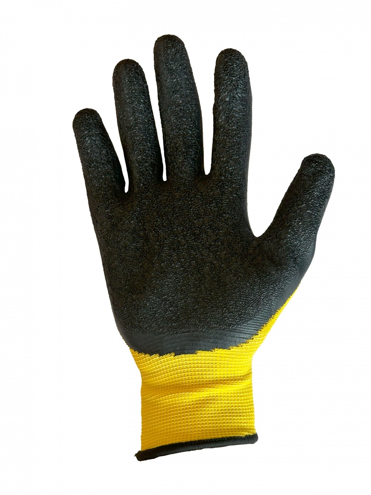 Рукавицы MASTER BOB желтые с покрытием латекс XL (10) L3002