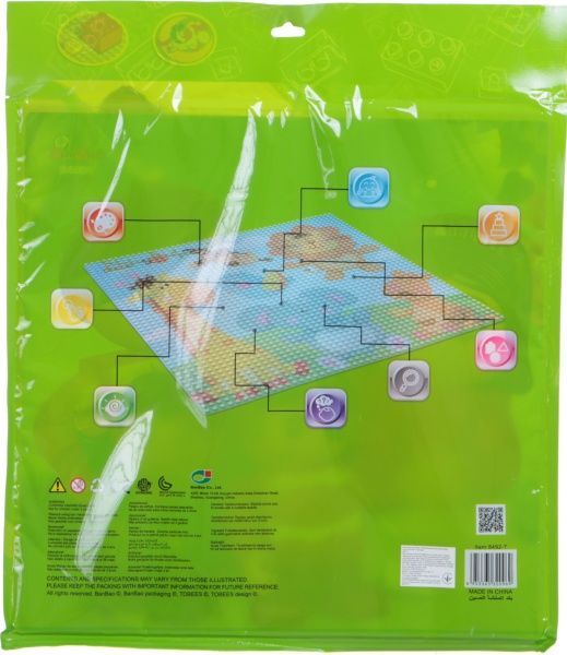 Конструктор BanBao Пластина-подставка для малых блоков 38х38 см прозрачная