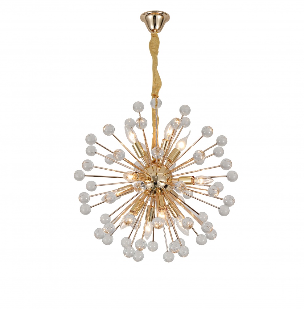 Люстра підвісна Sensio Crystal 10x40 Вт E14 золото LS-5839M-H11G-E2740W
