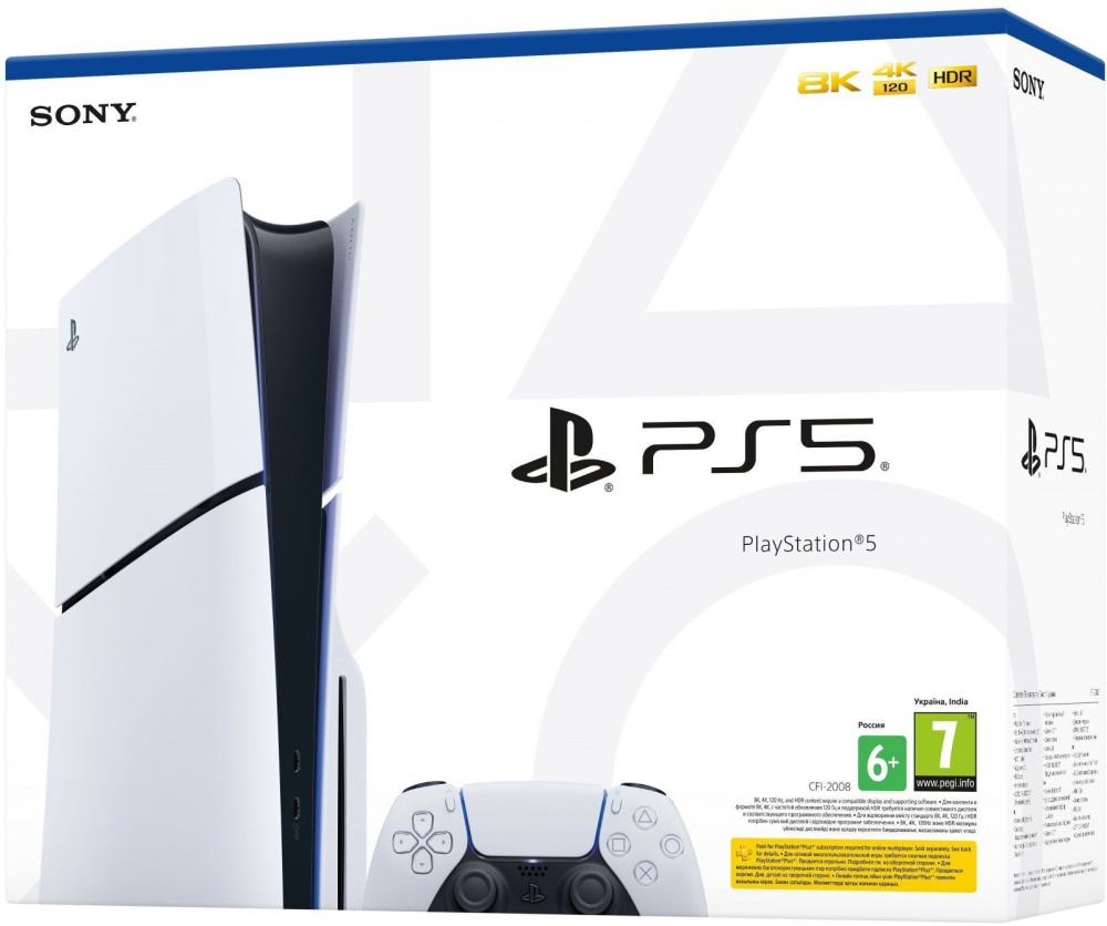 Игровая консоль Sony PlayStation 5 Slim Blu-ray (CFI-2116) white