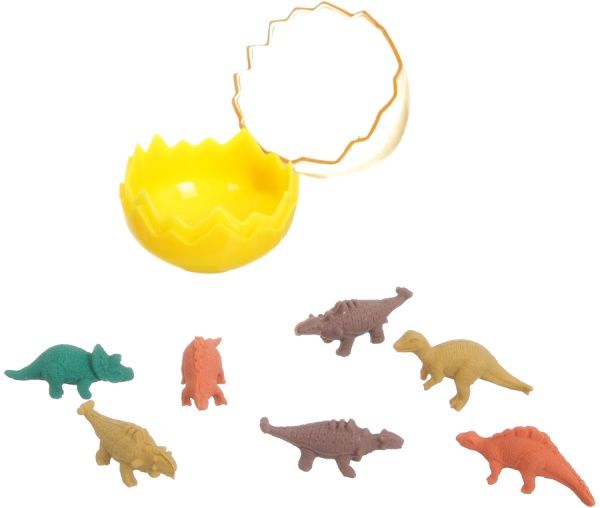 Набор ластиков Динозавры желтый