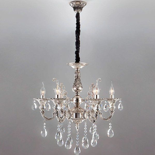 Люстра подвесная Strotskis Clarence 6x60 Вт E14 серебристый 282/6 