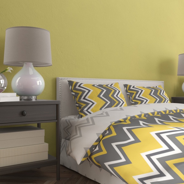 Комплект постільної білизни Маракеш 1,5 жовто-сірий Rigel 