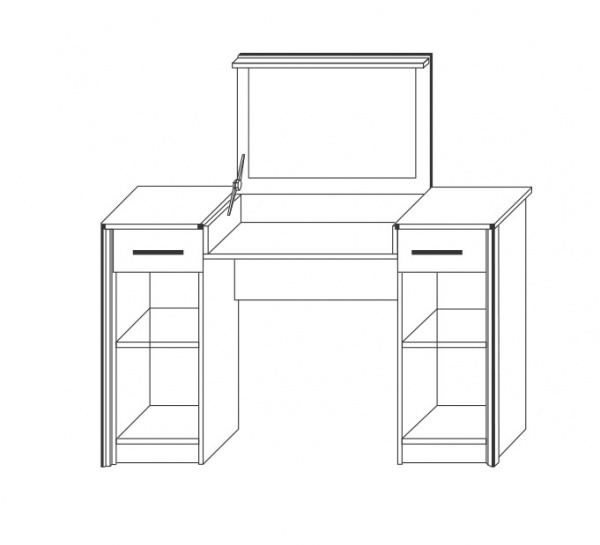 Столик туалетный SOKME Сара пино аурелио/мадагаскар (00000077456) 