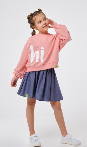 Спідниця для дівчаток Smil Джинс р.128 синій 120343 