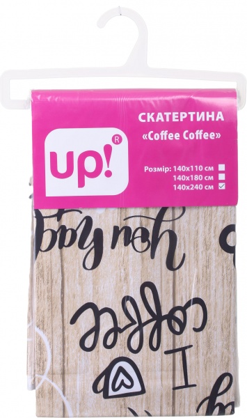 Скатерть Coffee 140x240 см бежевый UP! (Underprice) 