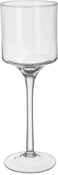 Подсвечник стеклянный прозрачный 40 см Wrzesniak Glassworks