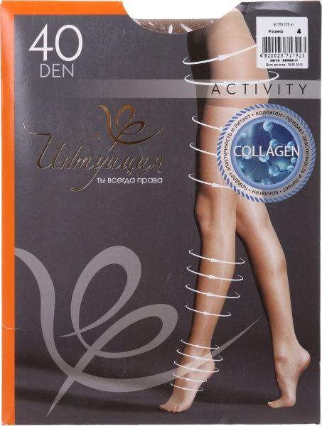 Колготки Интуиция Activity 40 den Daino р. 4 бежевый 1 шт. 