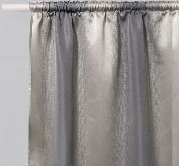 Штора Жаккард Полосы голубая La Nuit