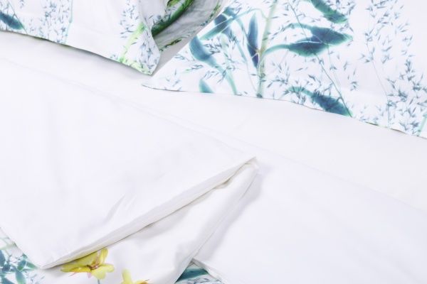 Комплект постільної білизни priority sa білий із зеленим Vandyck 