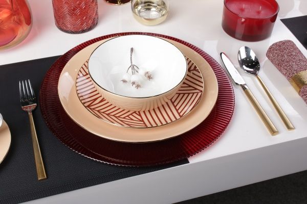 Сервиз столово-чайный Lina Beige 30 предметов на 6 персон Fiora